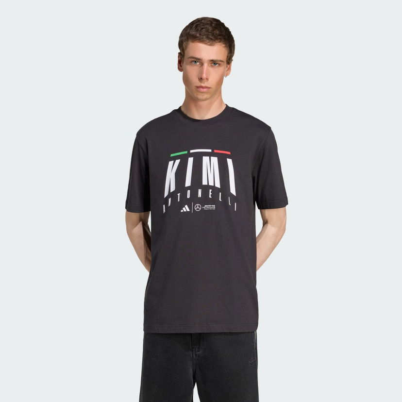 Tričko adidas Performance Mercedes-AMG Petronas Formula One Team Kimi Antonelli T-Shirt Čierna | JZ8910