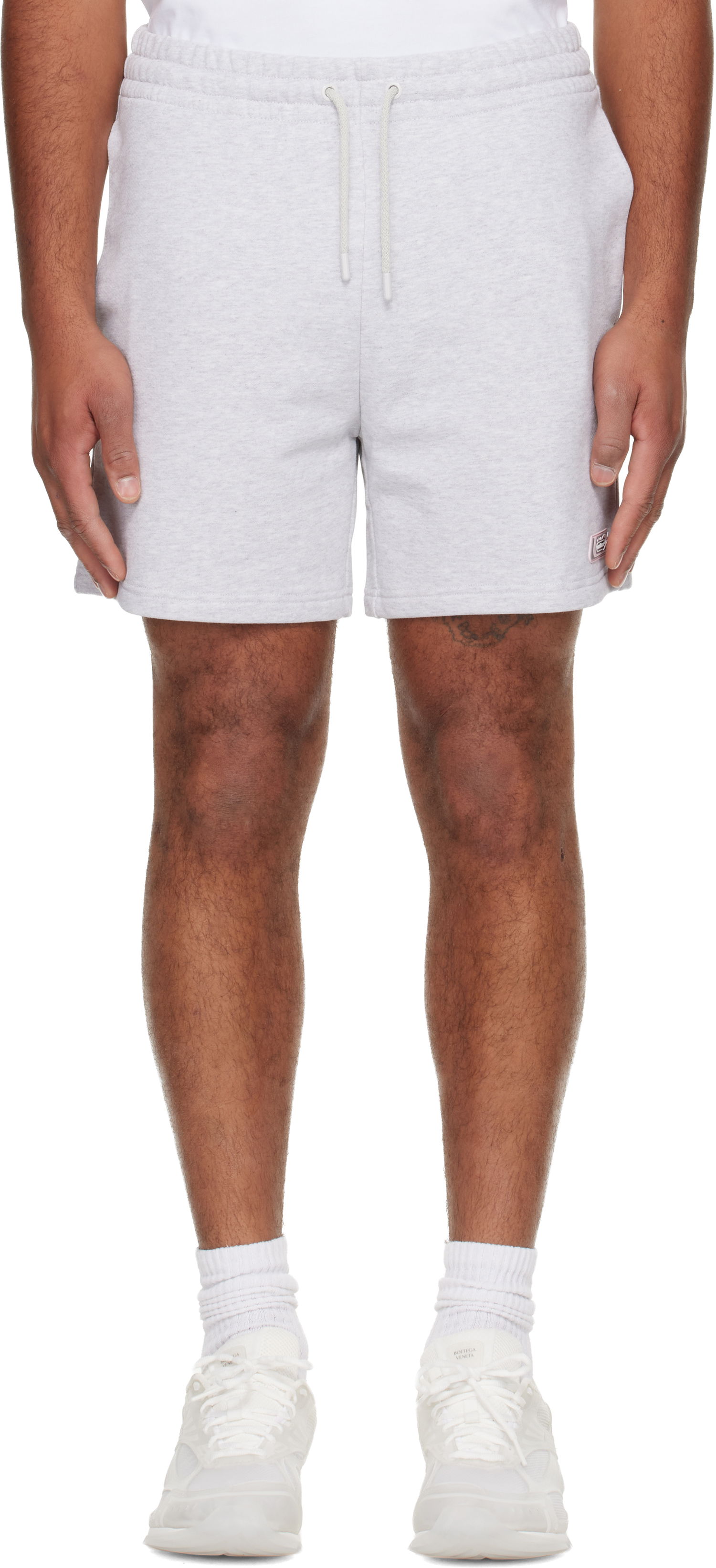 Šortky Casablanca 'Casablanca' Logo Patch Shorts Šedá | M-AW25-JTR-003-01, 0