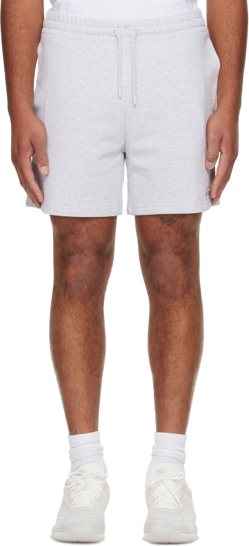 Šortky Casablanca 'Casablanca' Logo Patch Shorts Šedá | M-AW25-JTR-003-01
