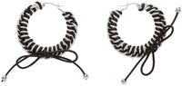 Nimbus Mini Hoop Earrings with Leather Braid