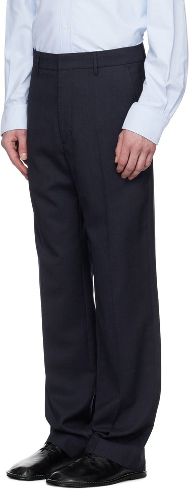Nohavice AMI AMI Paris Straight Fit Trousers Navy | HTR506.WV0043, 3