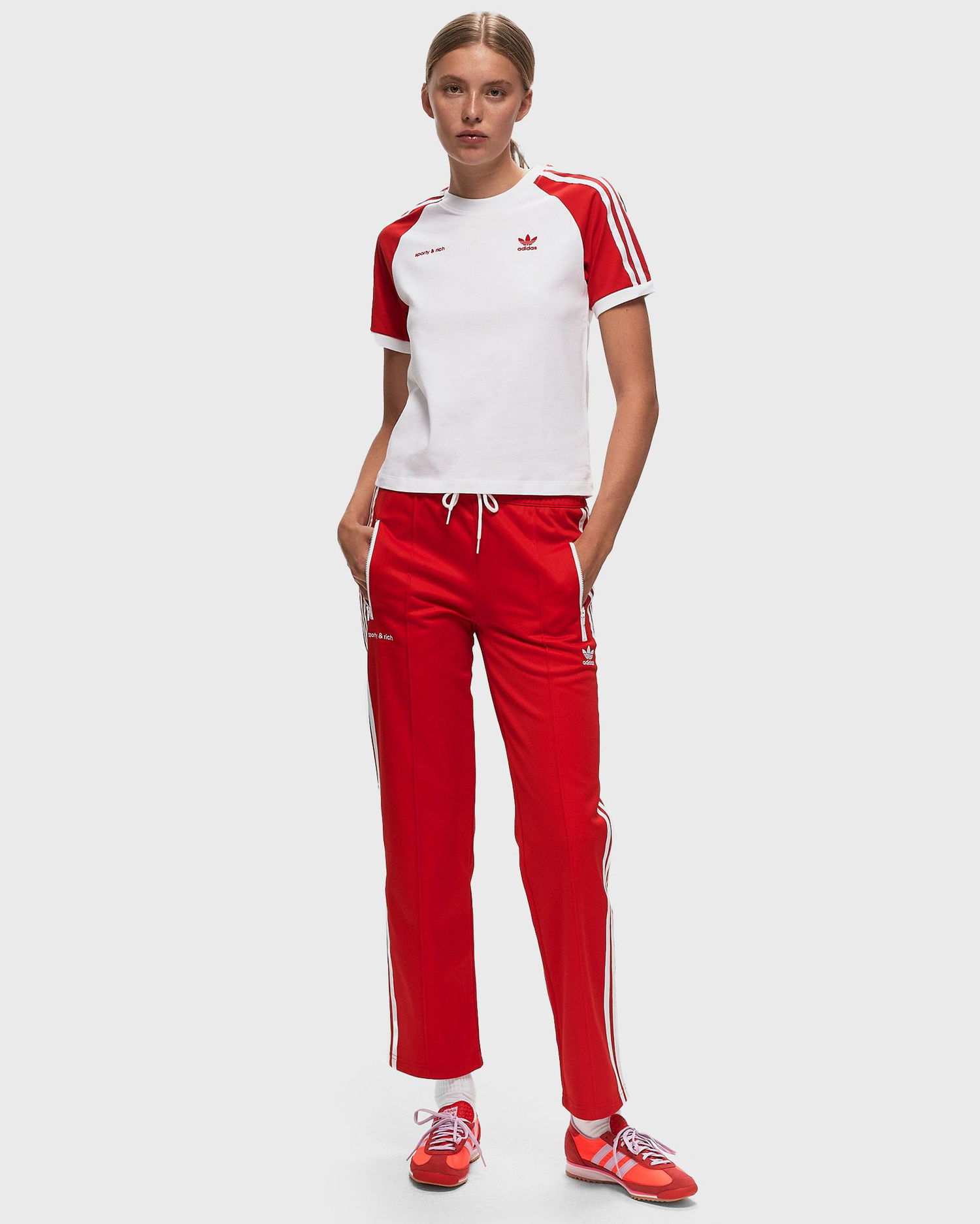 Nohavice adidas Originals Sporty&Rich x Track Pant W Červená | JD3767, 1