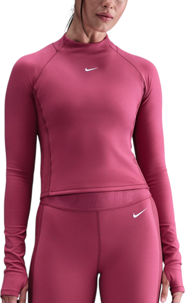 Tričko Nike Pro Long-Sleeve Mock Neck Performance Top Vínová | hv3736-634, 0