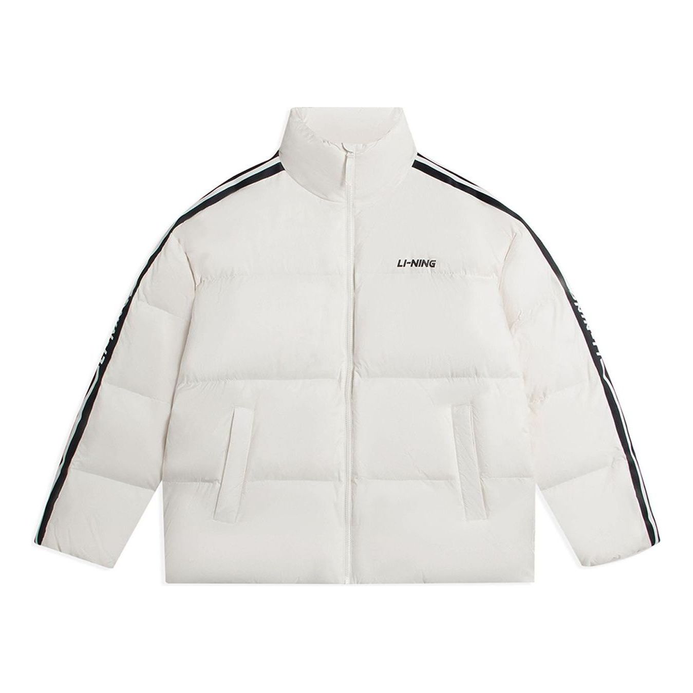 Prešívaná bunda Li-Ning Graphic Short Down Jacket Biela | AYMS337-2, 0