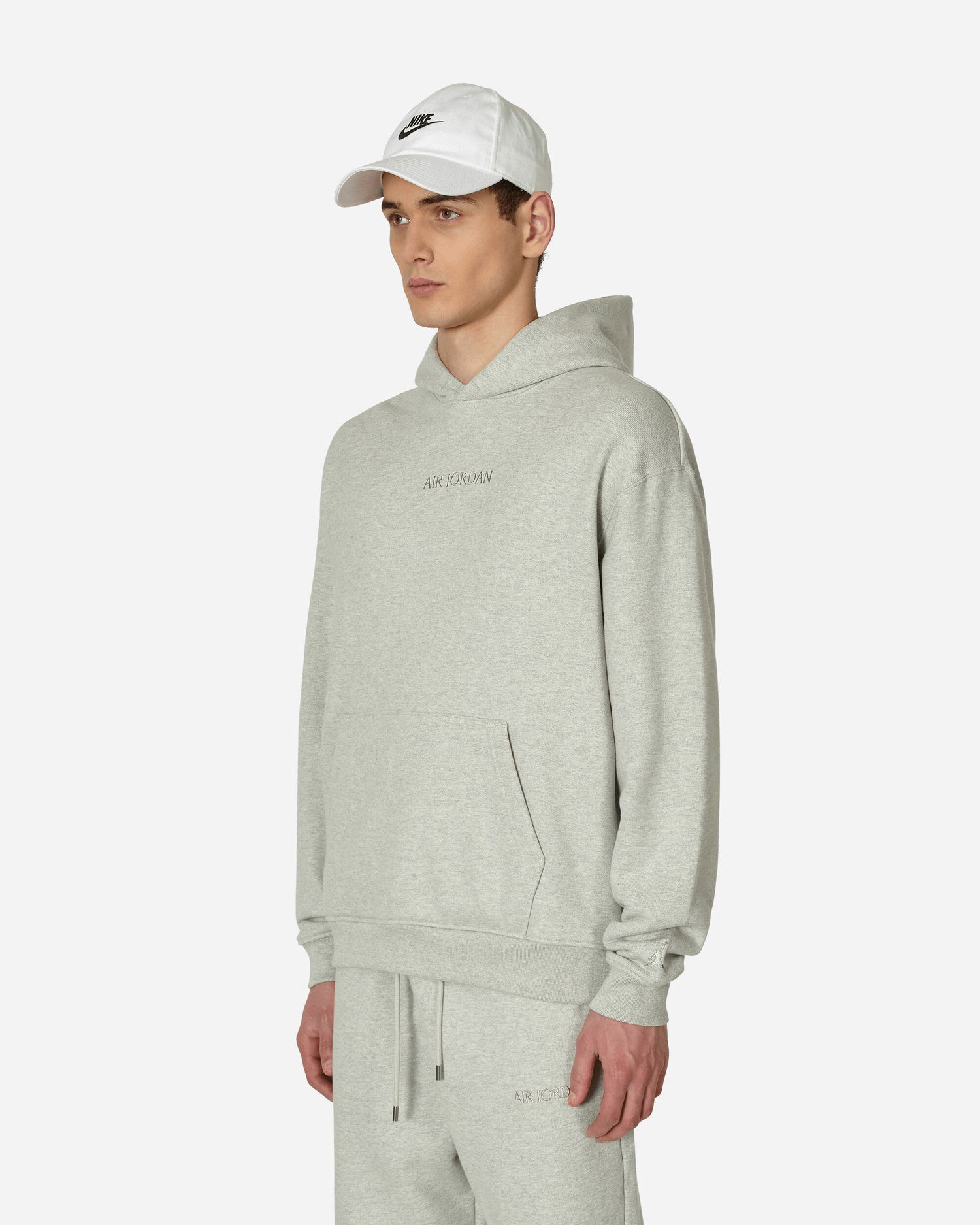 Mikina Jordan Wordmark Fleece Hooded Sweatshirt Grey Šedá | FJ1966-050, 1