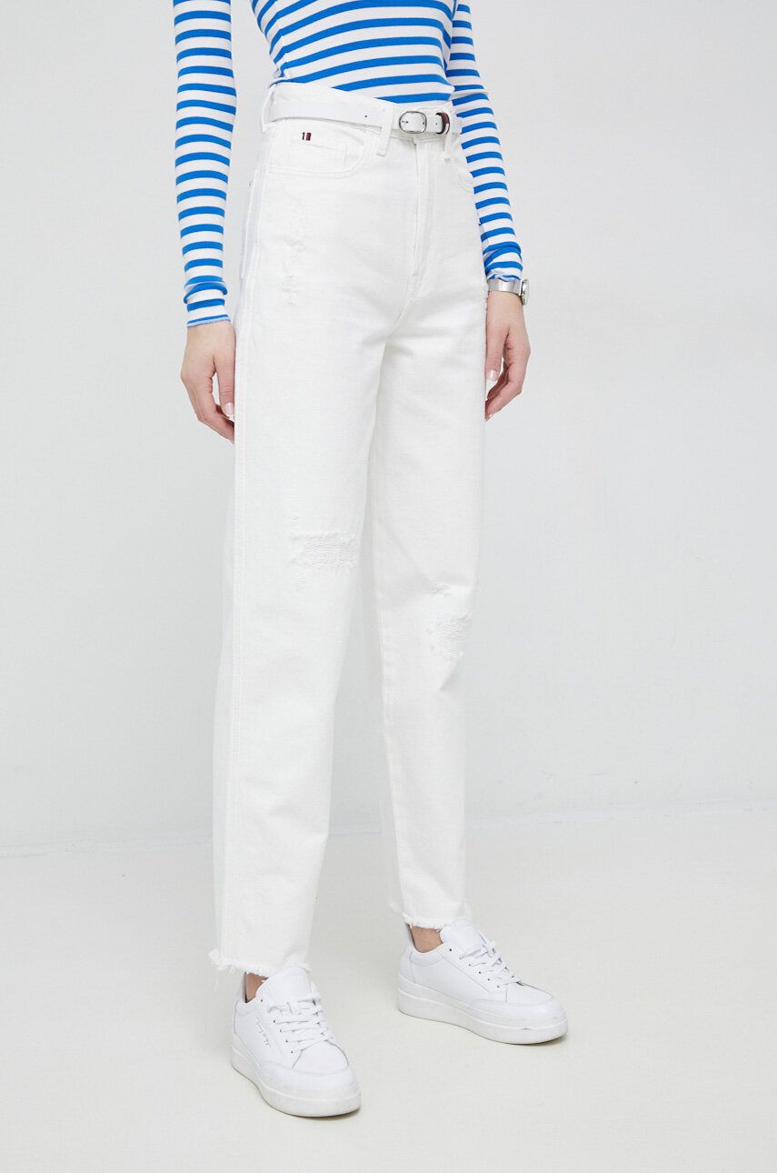Džínsy Tommy Hilfiger Jeans Biela | WW0WW38154.PPYX, 0