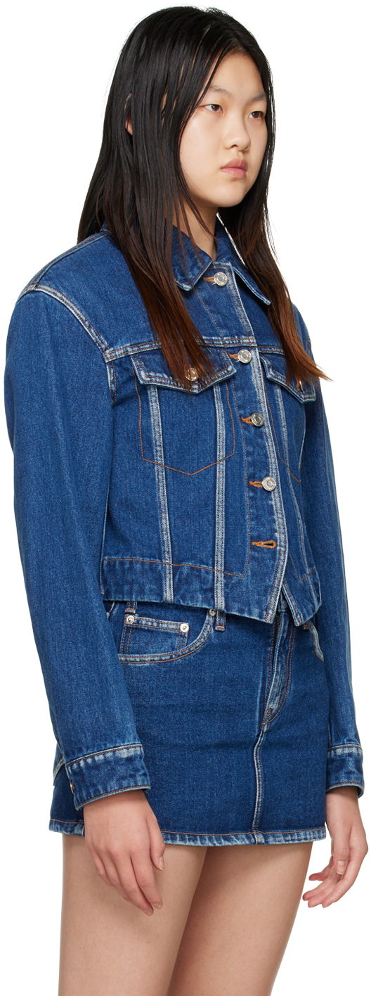 Bunda We11done We11done V-Line Denim Jacket Modrá | WD-DJ3-22-330-W-BL, 1