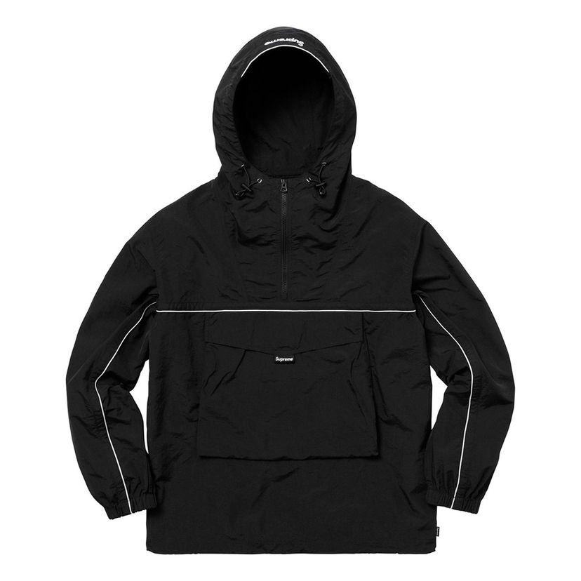Vetrovka Supreme Split Anorak Hooded Jacket Čierna | SUP-SS18-545