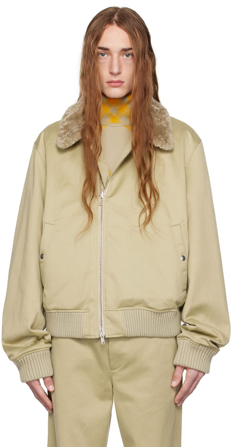 Bomber bunda Burberry Zip Bomber Jacket Béžová | 8077138, 0