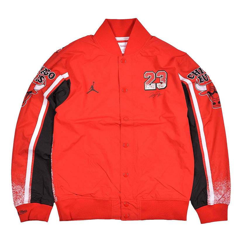 Bomber bunda Jordan Mitchell & Ness Chicago Bulls 1988 All Star Warm Up Jacket Červená | CW0884-657