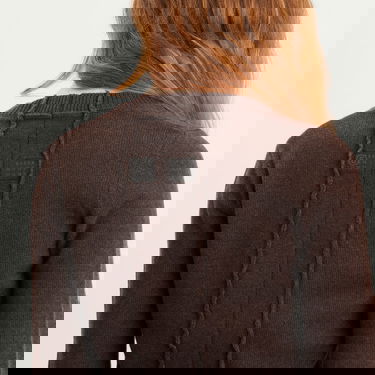 Sveter Maison Margiela MM6 V-Neck Knitted Jumper Hnedá | S62HN0007-M13187-144, 5