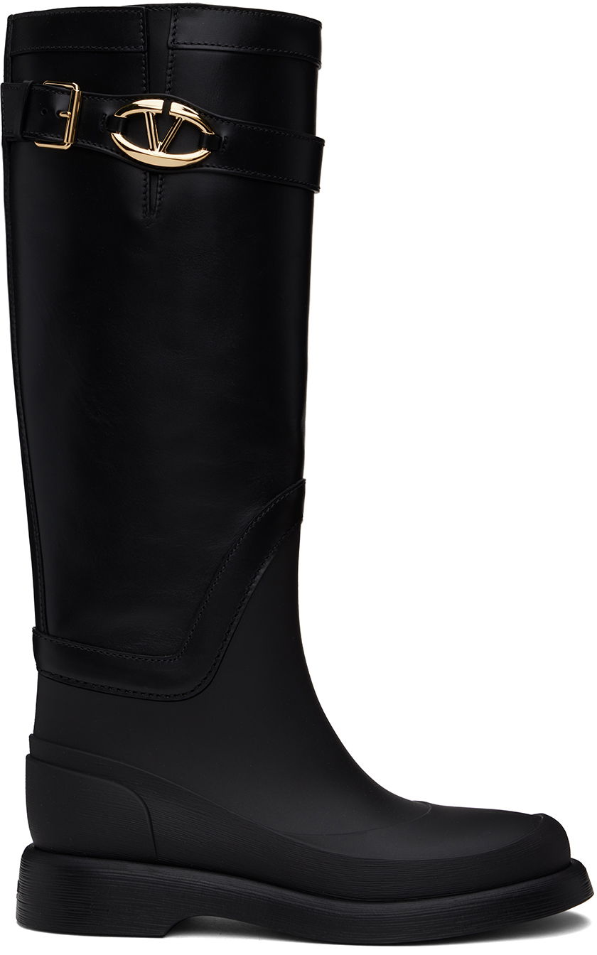 Oblečenie Valentino Valentino Garavani VLogo The Bold Edition Rain Boots Čierna | 5W2S0JH7HEX, 0
