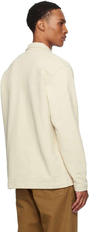Polo tričko NORSE PROJECTS Norse Projects Fraser Relaxed Organic Loopback Long Sleeve Polo Béžová | N20-1377, 2