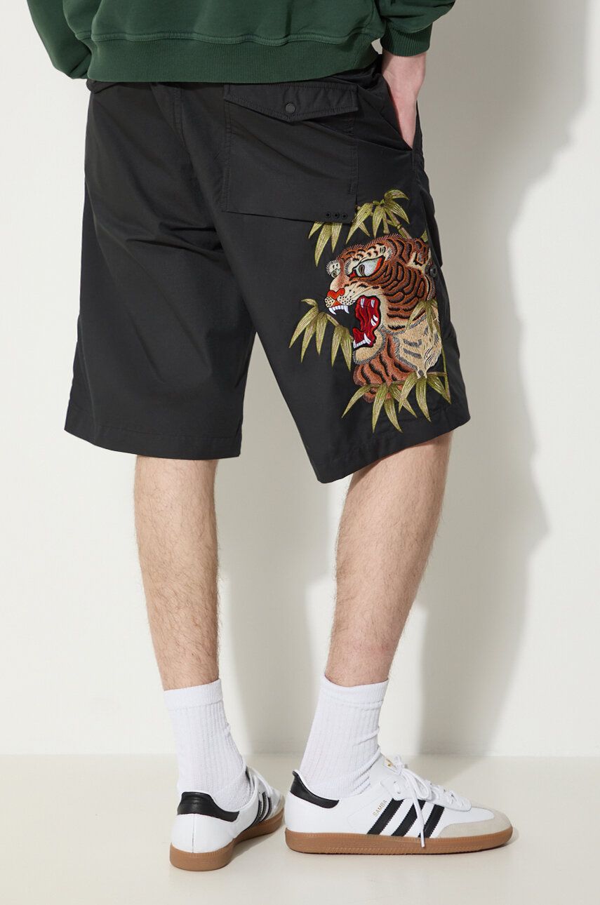 Šortky Maharishi Maharishi Maha Tiger Loose Snoshorts Čierna | 5099.BLACK, 0