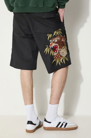 Šortky Maharishi Maharishi Maha Tiger Loose Snoshorts Čierna | 5099.BLACK, 0