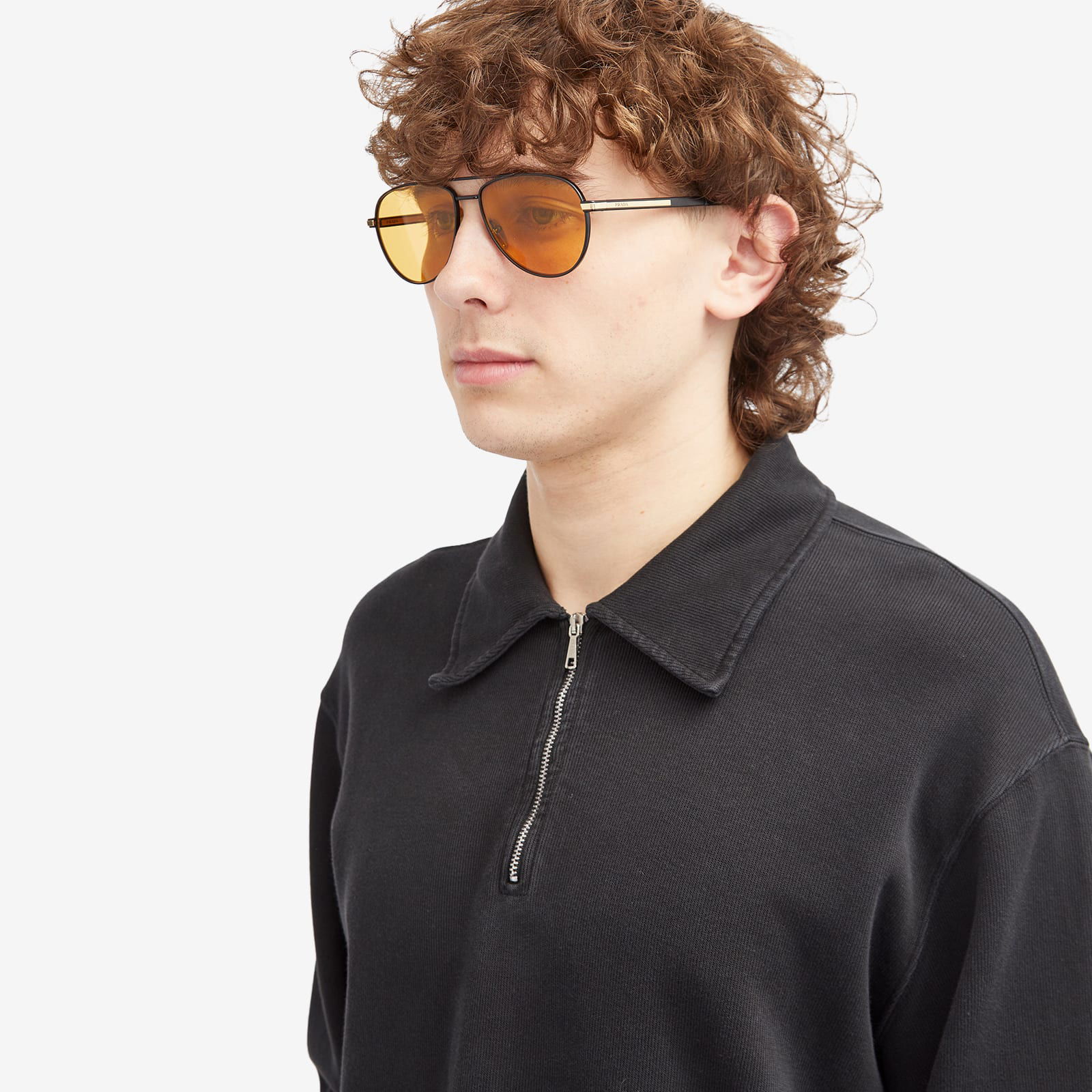 Matte Black Aviator Sunglasses