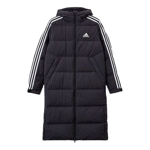 Prešívaná bunda adidas Originals 3ST Long Down Parka Čierna | H20760
