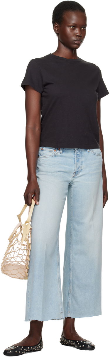 Džínsy RE/DONE Re/Done Comfort Stretch Mid Rise Wide Leg Crop Jeans Modrá | 190-03WMRWDLC, 3