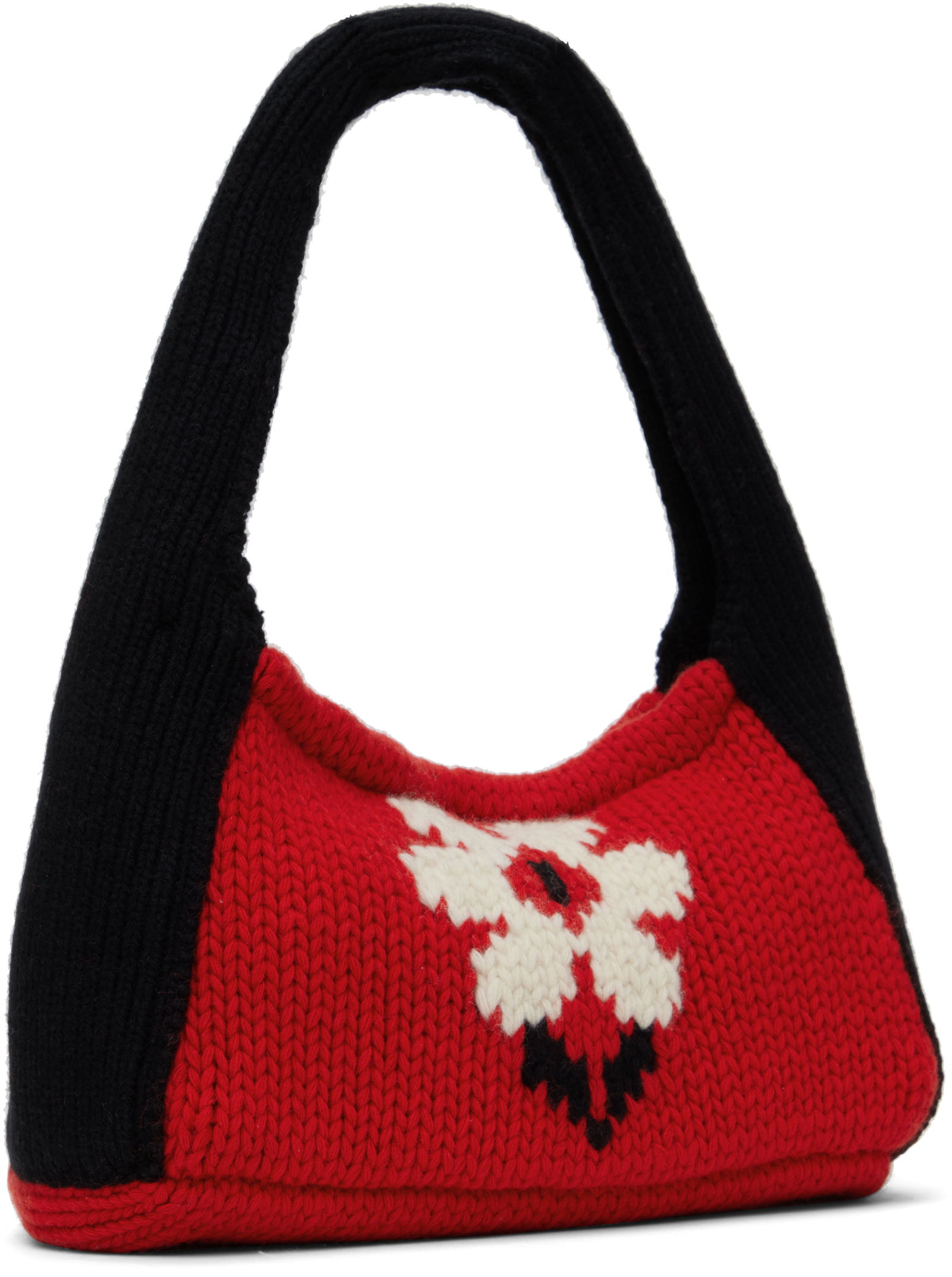 YMC Hand Knit Bag with Flower Design