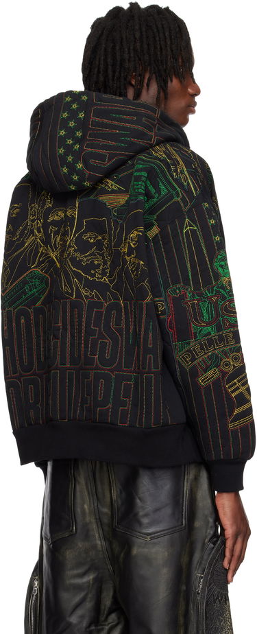 Mikina Who Decides War Who Decides War Pelle Pelle Edition Monument Zip-Up Hoodie Čierna | 1110620030SS25, 2