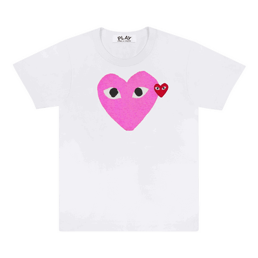 Tričko Comme des Garçons PLAY Colored Heart T-Shirt Biela | AZ T105 051 4, 0
