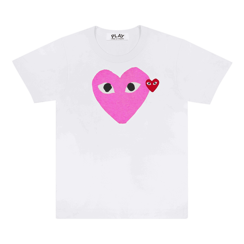 Tričko Comme des Garçons PLAY Colored Heart T-Shirt Biela | AZ T105 051 4