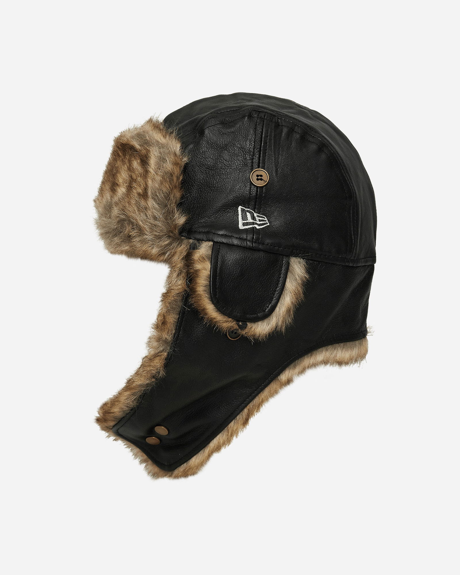 Leather Trapper Hat