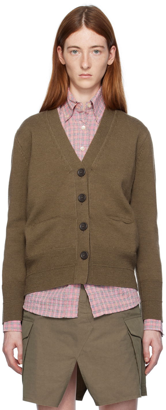 Sveter OUR LEGACY Our Legacy Compressed Cardigan Hnedá | W4233CP, 0
