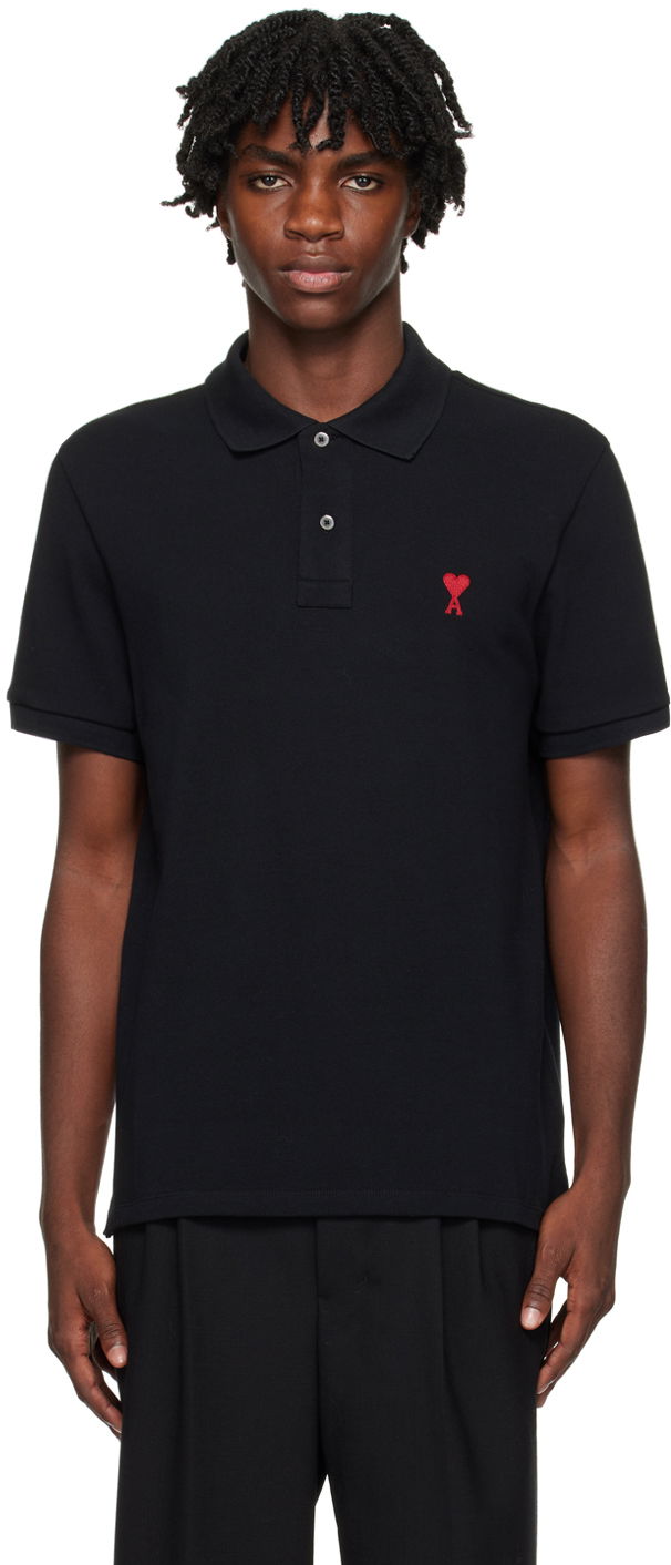 Polo tričko AMI Polo Tee Čierna | BFUPL001.760, 0