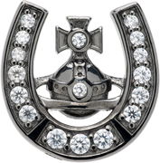 Horace Orb Horseshoe Crystal-Embellished Single Stud Earring