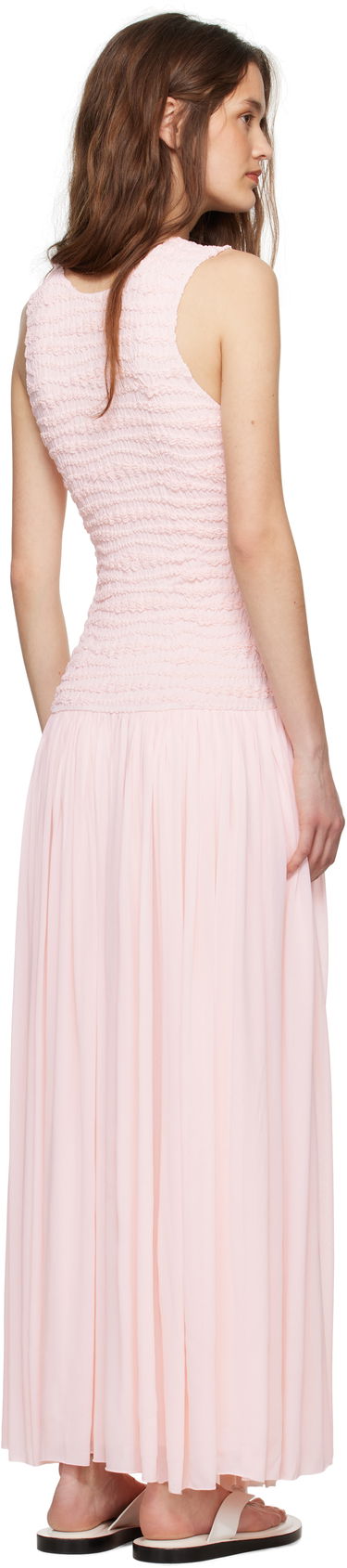 Šaty Jil Sander Jil Sander Shirred Maxi Dress Ružová | J02CT0475_J20266, 2