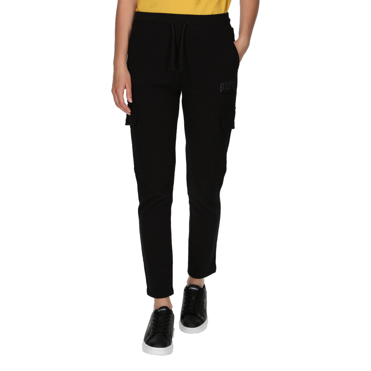 Cargo nohavice Ellesse Drawstring Cargo Joggers Čierna | ELA233F101-01, 0