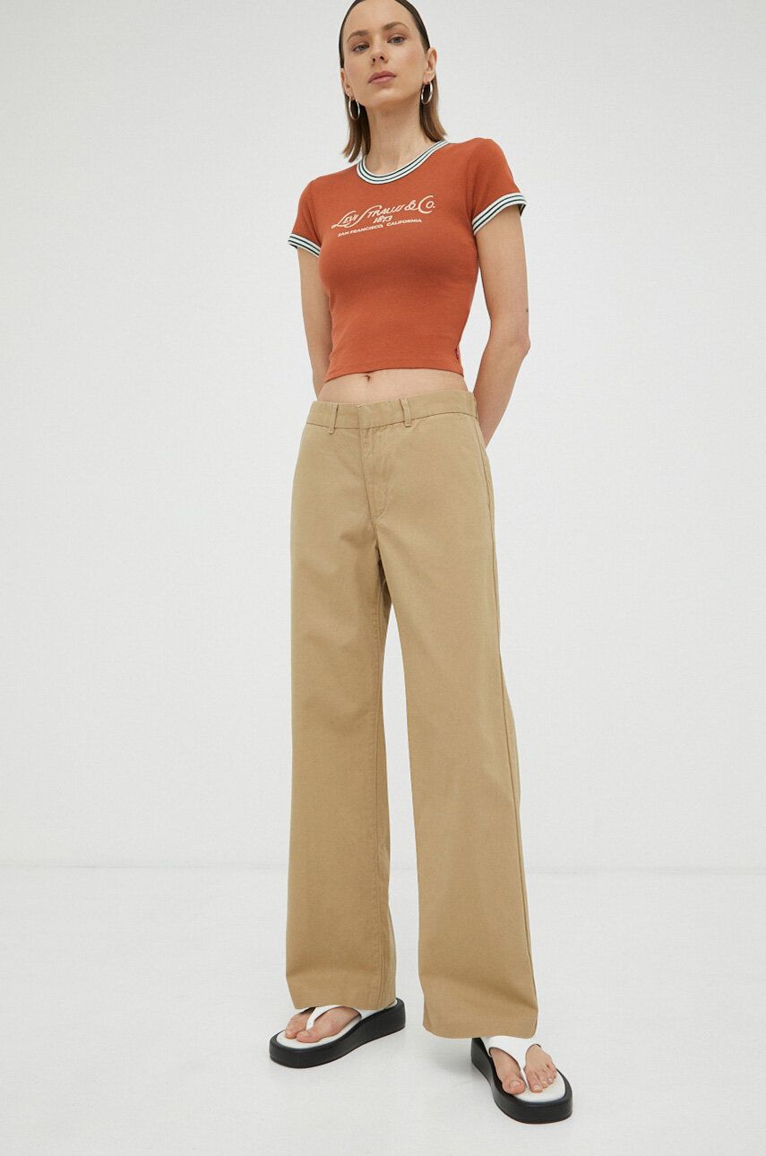 Nohavice Levi's ® Baggy Trousers Béžová | A4674.0001, 0