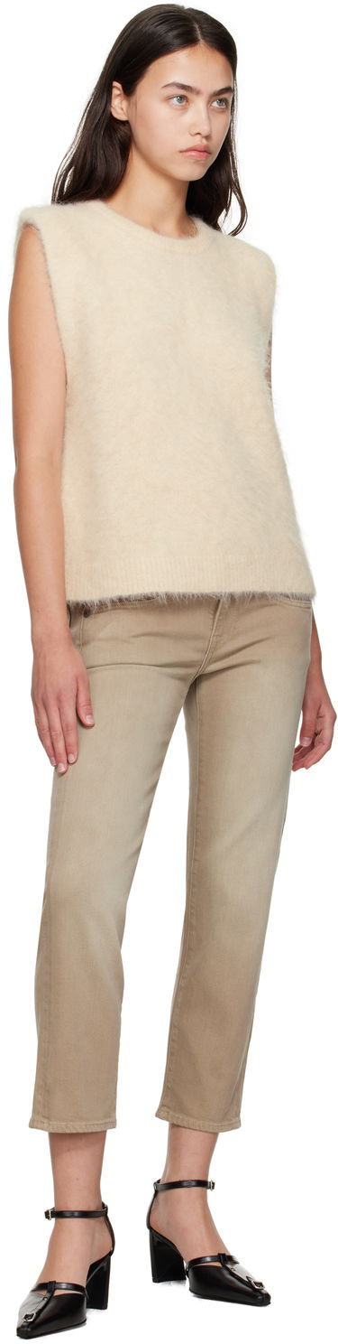 Vesta R13 R13 Deep Armhole Knit Vest Béžová | R13WY294-Y197A, 3