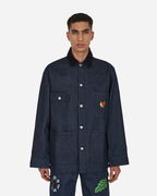Embroidered Denim Chore Coat