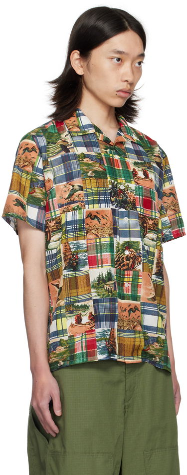 Košeľa BEAMS BEAMS PLUS Patchwork Print Short Sleeve Shirt Rôznofarebný | 3801-0126-139, 1