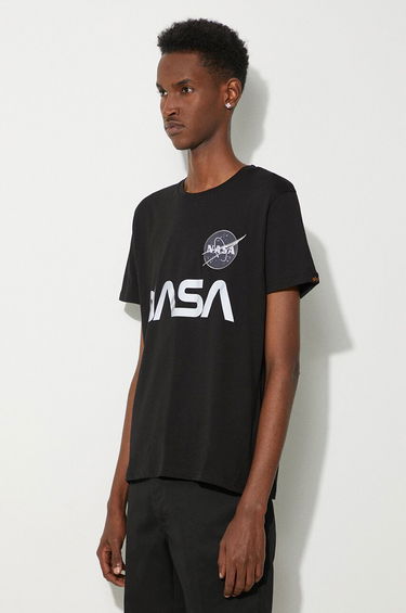 Tričko Alpha Industries NASA Reflective Tee Čierna | 178501-03, 3