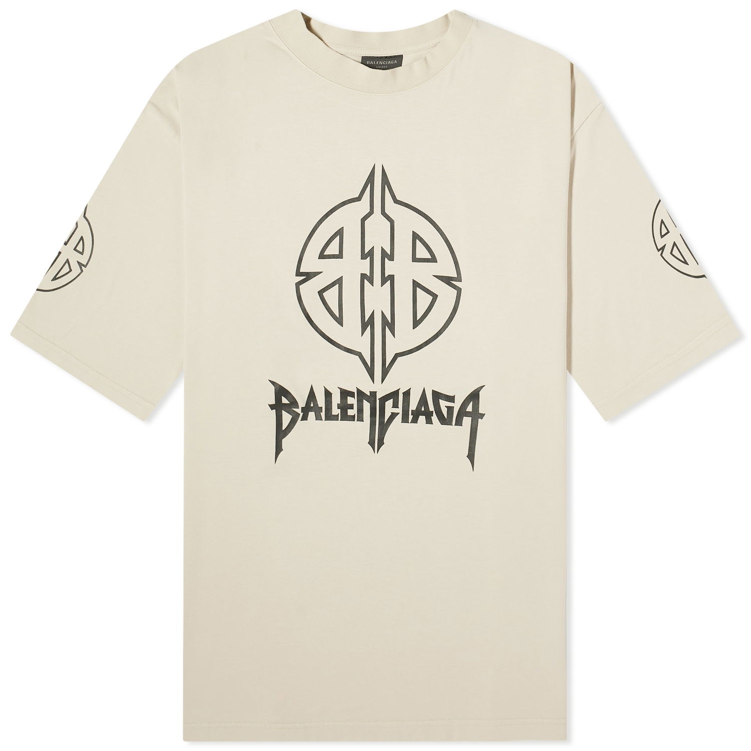Tričko Balenciaga Paris T-Shirt Béžová | 764235-TPVI2-9711, 0