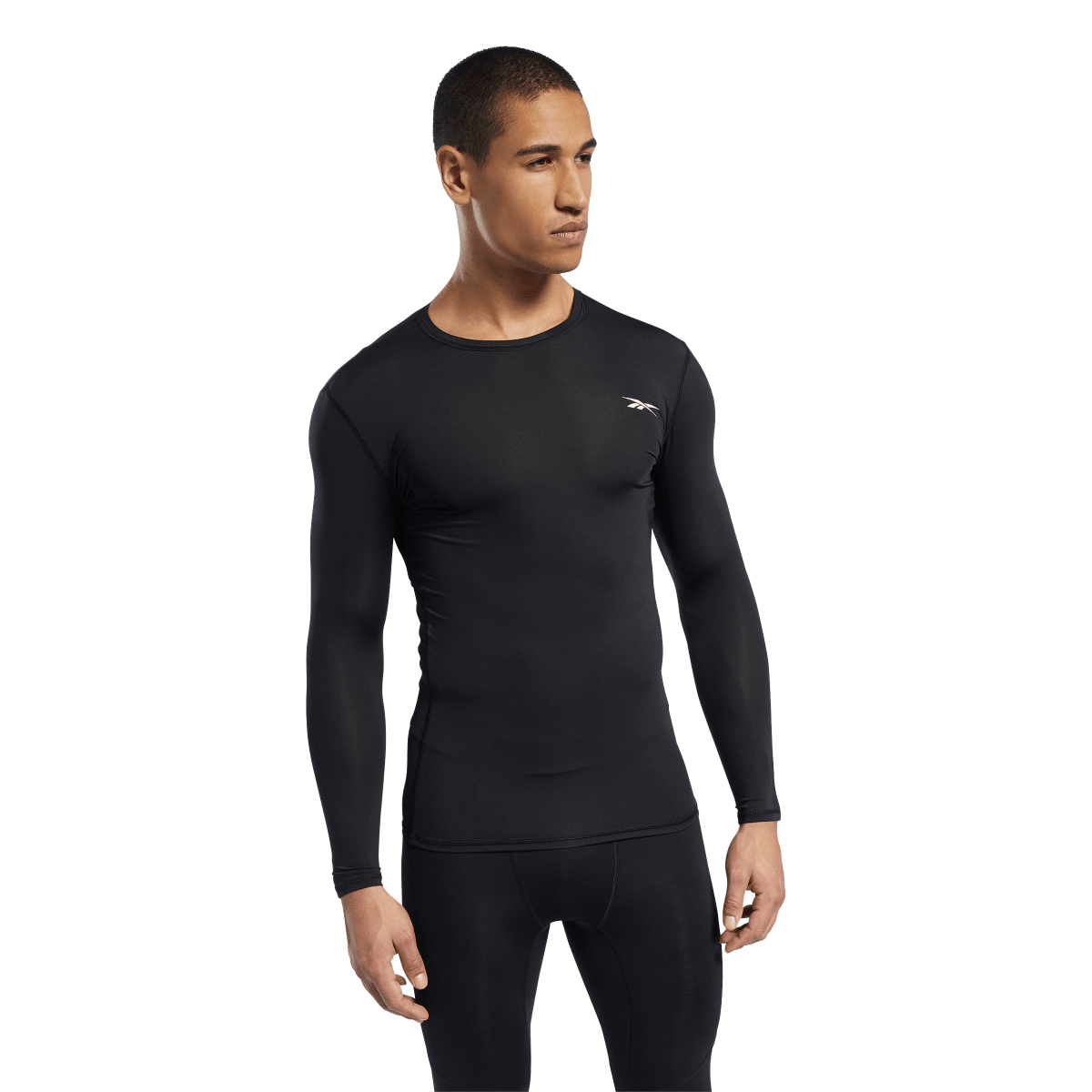 Tričko Reebok WOR Compression Long Sleeve Solid Top Čierna | FP9105, 0