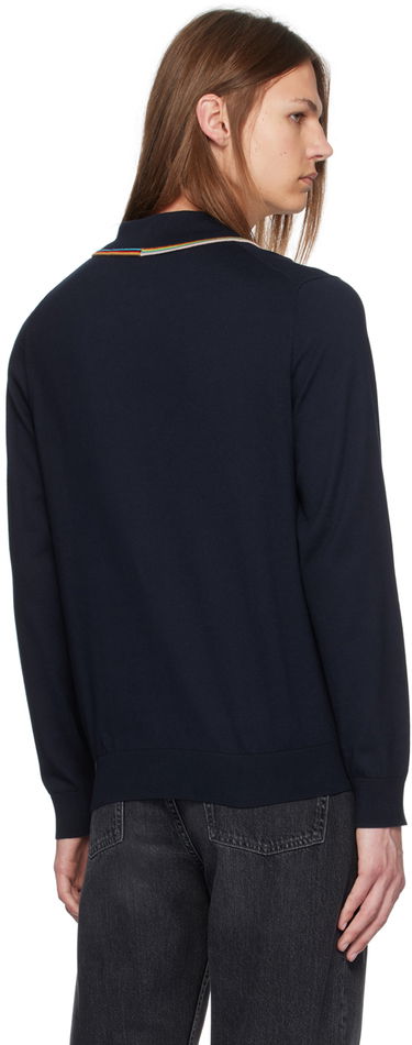 Sveter Paul Smith Paul Smith Signature Stripe Long Sleeve Polo Navy | M1R-271Y-N02419-49, 2