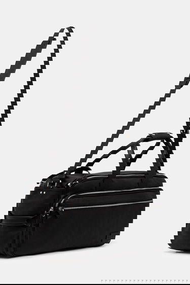 Cestovná taška Maison Margiela MM6 Maison Margiela Leather Duffel Bag Čierna | SB6WI0006.P8326.T8013, 1