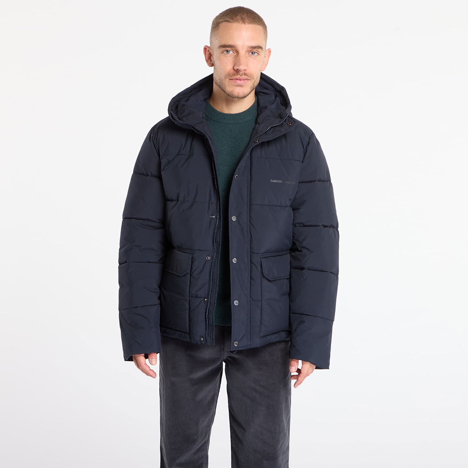 Prešívaná bunda Samsoe Samsoe Saulf Puffer Jacket Navy | M24300048_194011TCX, 0