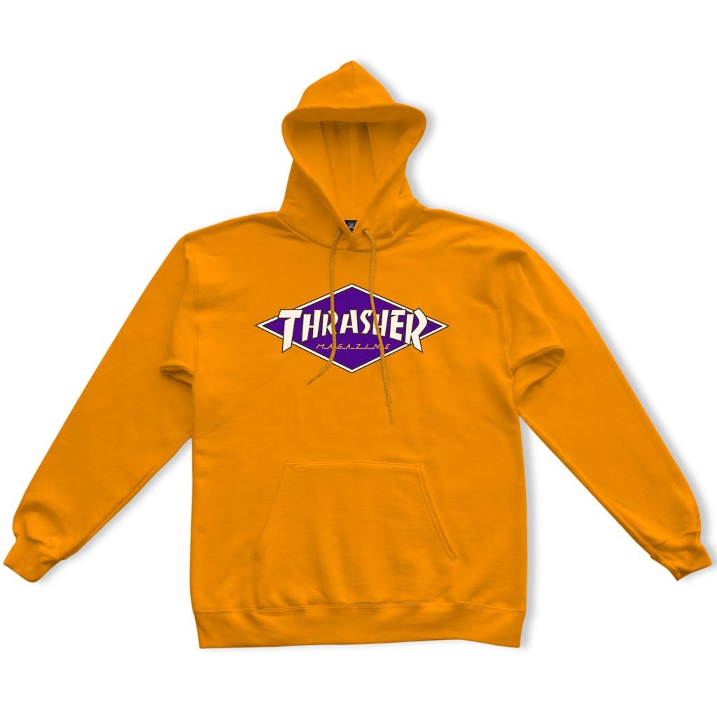 Mikina Thrasher Diamond Logo Hoodie Oranžová | 144846, 1