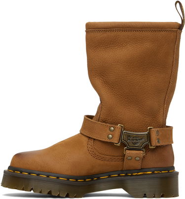 Oblečenie Dr. Martens Anistone Hi Leather Biker Boots Hnedá | 41644200, 2
