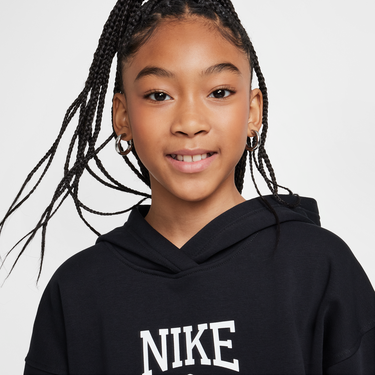 Mikina Nike Sportswear Club Fleece Girls' Hoodie Čierna | HJ3371-010, 4