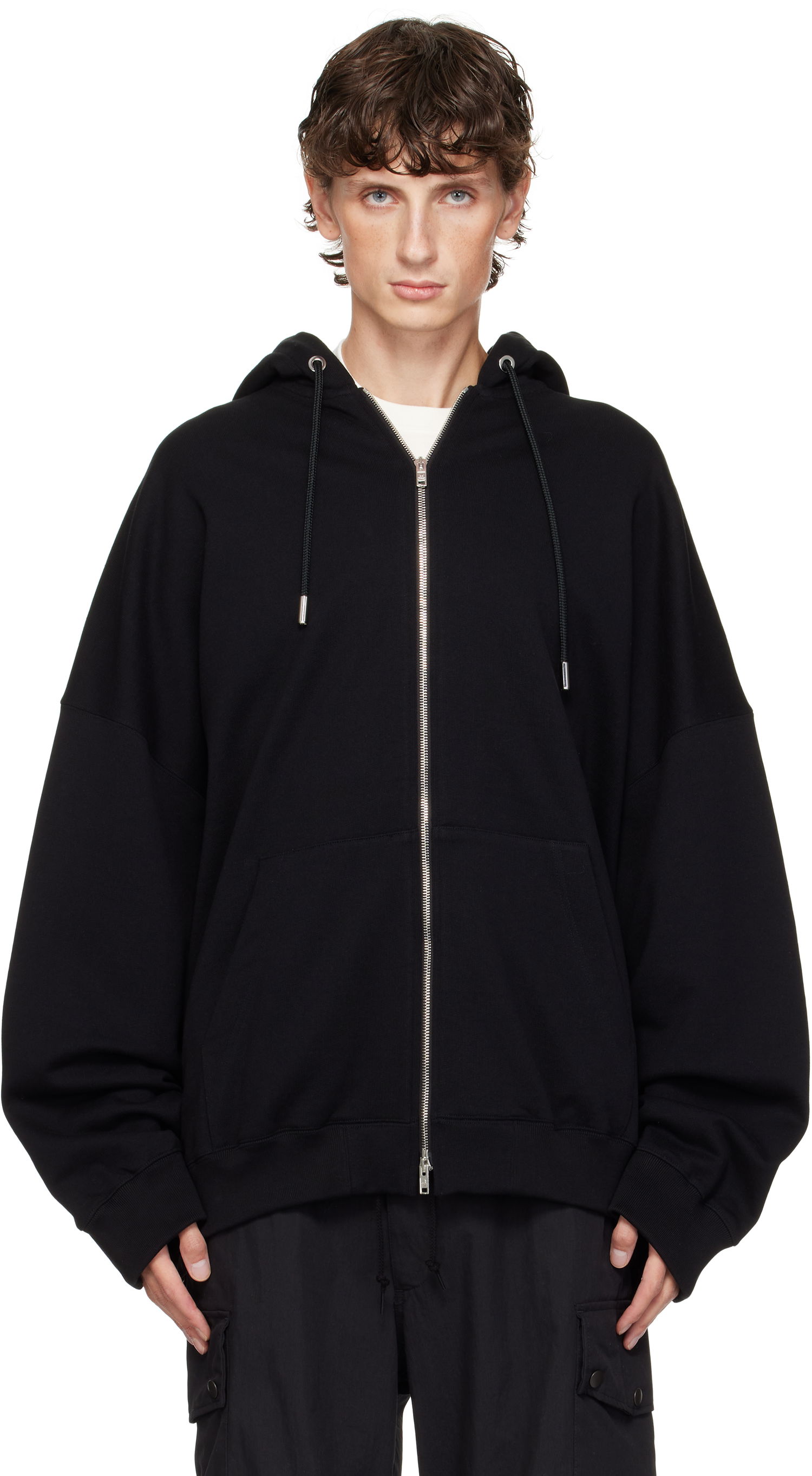 Mikina Mastermind WORLD Oversize Full-Zip Hoodie Čierna | MW24S13-SW022-001, 0