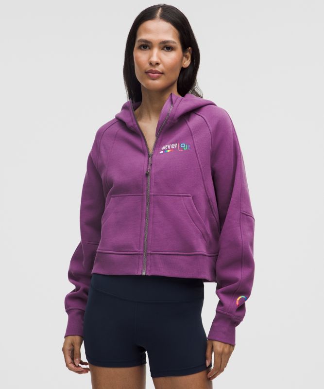 Mikina lululemon Oversized Cropped Full Zip Hoodie Fialová | prod20000051, 0