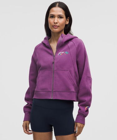 Mikina lululemon Oversized Cropped Full Zip Hoodie Fialová | prod20000051, 0