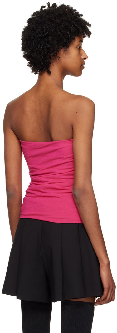 Tielko Helmut Lang Ruched Tube Top Ružová | N01HW510, 2