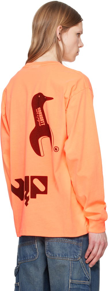 Tričko Carhartt WIP Carhartt WIP Long Sleeve Industry T-Shirt Oranžová | I034411, 2